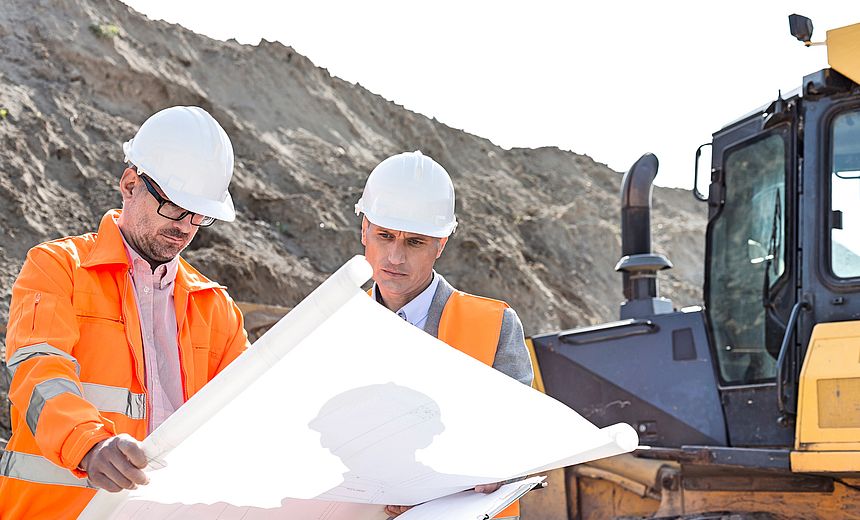 Bild: Arbeiter auf der Baustelle