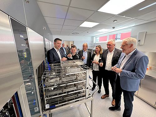 Vorstellung der neuen AEMP durch Betriebsleiter Oliver Beer.