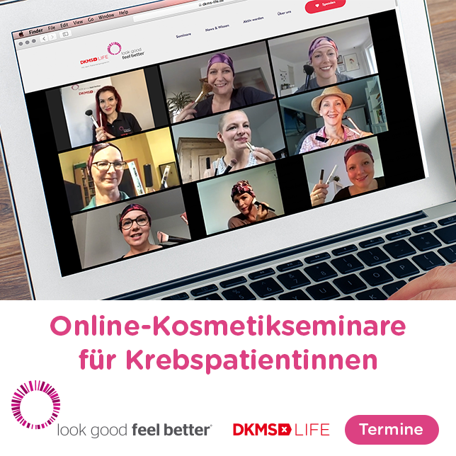 Banner Online Seminare für Krebspatientinnen